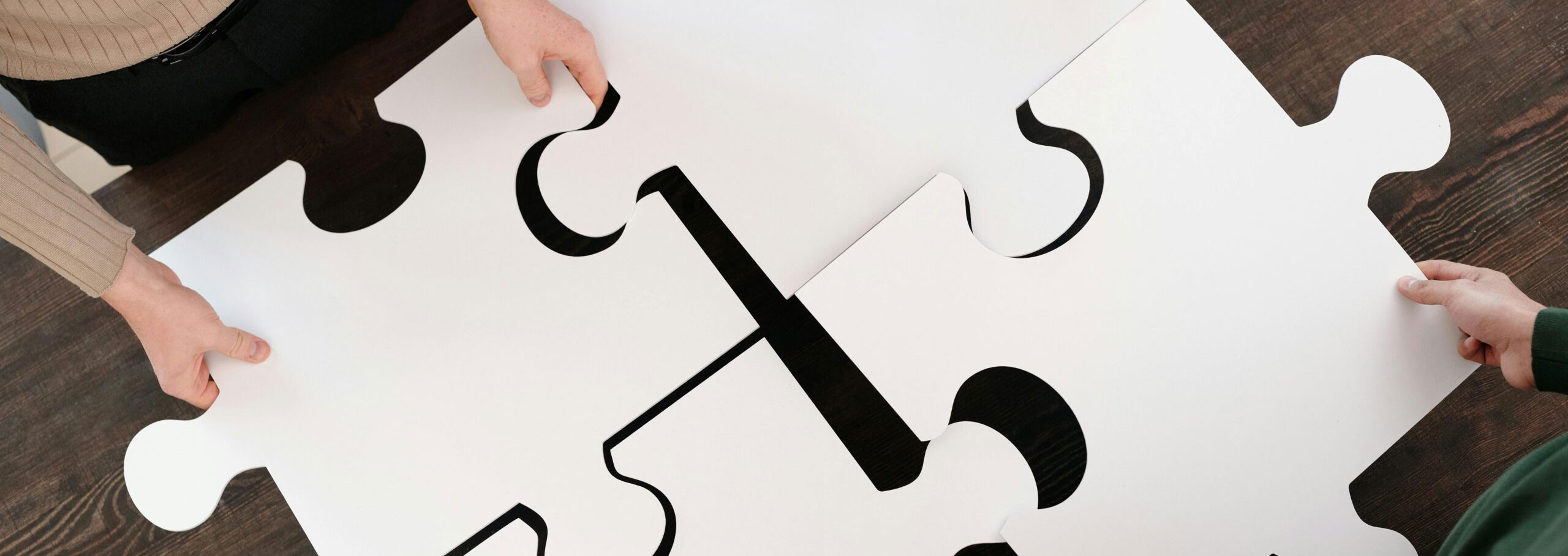 image of a team putting together a puzzle